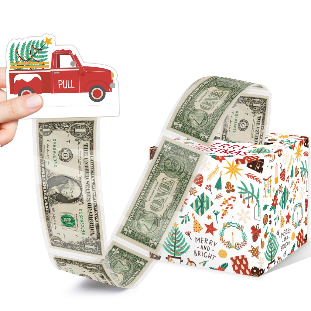 Christmas Party Favors, Happy Christmas Surprise Money Box Set, Money Gift Boxes for Cash for Christmas Day for Women, Fun&Lovin