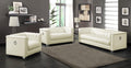 Coaster Chaviano 3-Piece Sofa Set, Pearl White