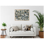 Sylvie Snowfall Horizontal Framed Canvas by Leah Nadeau