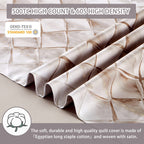 Mildly 100% Egyptian Cotton Duvet Cover King, Gray Beige Geometric Pattern Comforter Cover Set 500Tc Modern Abstract Reversible