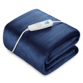 Electric Heated Blanket Queen Size 84' X 90' | 6 Heating Levels & 8H Auto Timer | Full Body Fast Heating And Ultra Soft Flanne