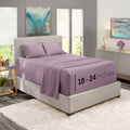 Nestl Extra Deep Pocket Sheets - Fits Mattress 18-24 Inches Deep, Extra Deep Pocket Full Size Sheets Sets, 4 Piece Full Size Sheets, Full Sheets Deep Pocket, Dusty Purple