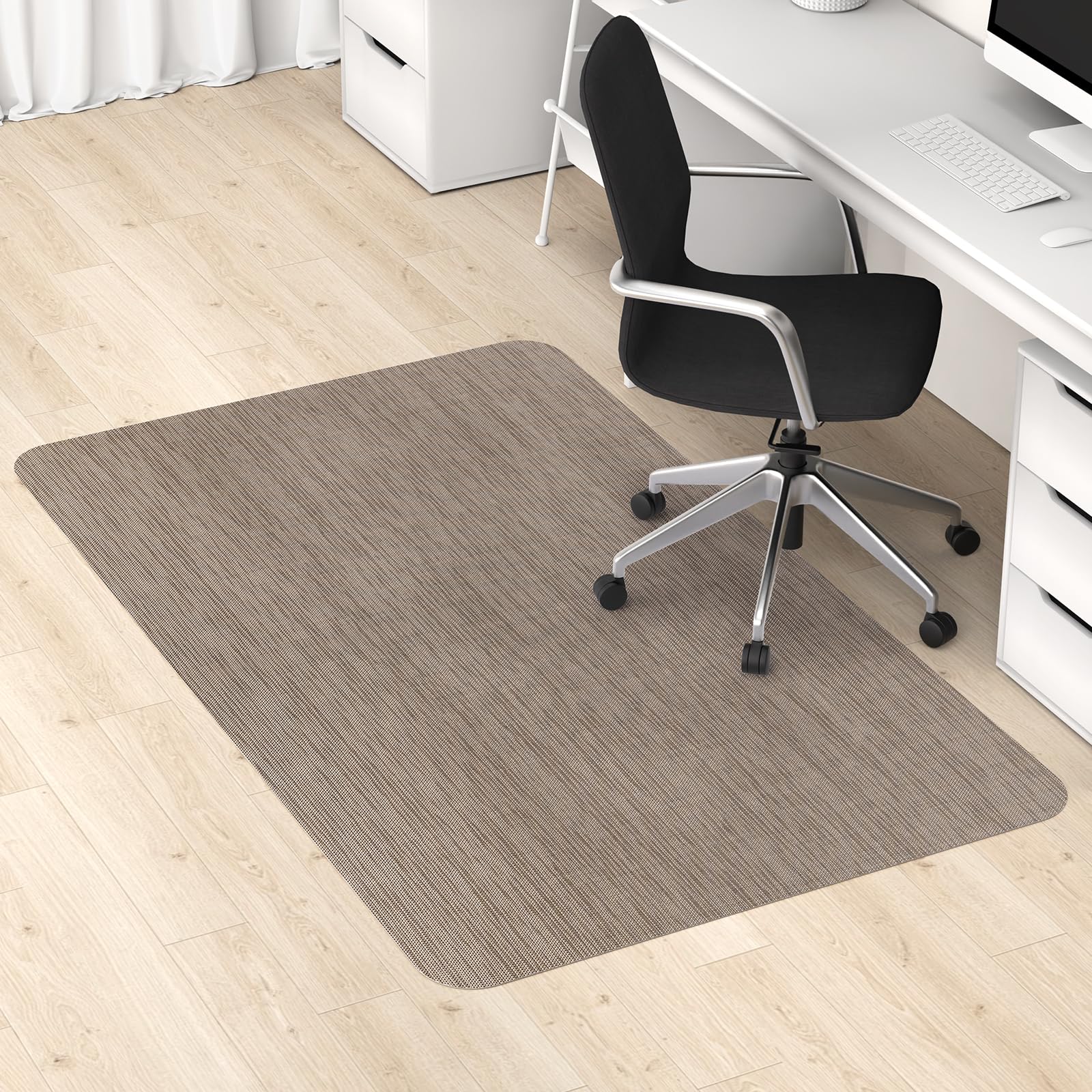 Blvornl Office Chair Mat For Hardwood Floor, 35' X 48' Desk Chair Mat For Hard Wood And Tile Floor, Large Anti-Slip Hard Floor