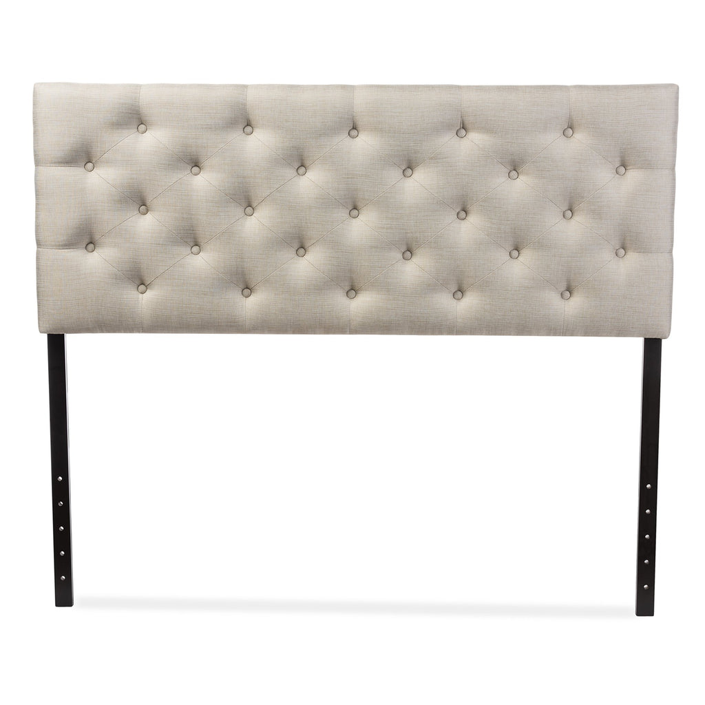 Baxton Studio Viviana Headboard, Queen, Light Beige