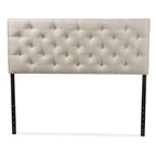 Baxton Studio Viviana Headboard, Queen, Light Beige