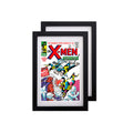 Comic Book Frame 2 Pack, MDF Wood Frame, Acid-Free Matting, 98% UV Polycarbonate Protection, Fits Comics up to 6 3/4 x 10 1/4, F