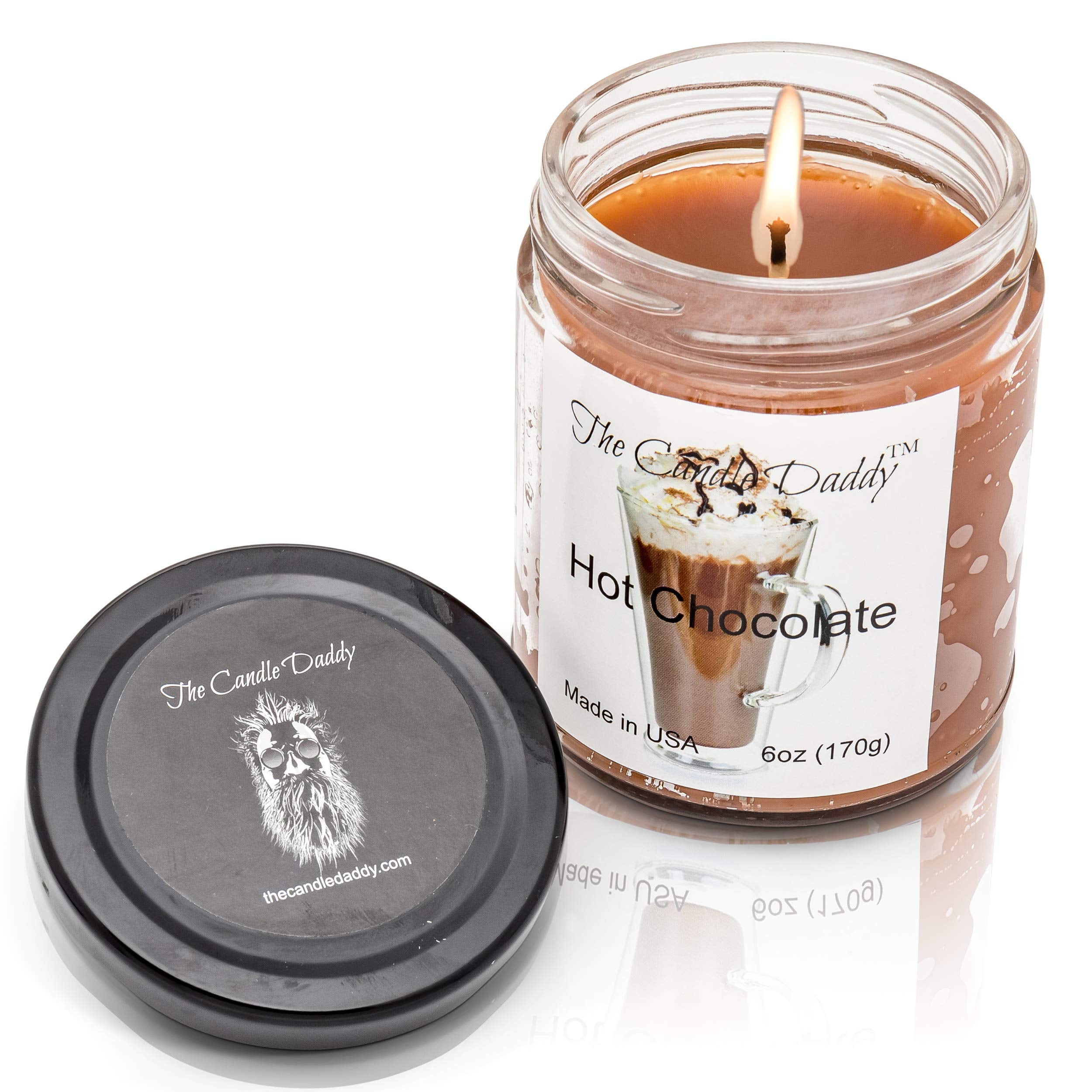 Hot Chocolate Cocoa Candle 6 Oz Glass Jar - 40 Hour Burn Time - Poured In Small Batches In The Usa