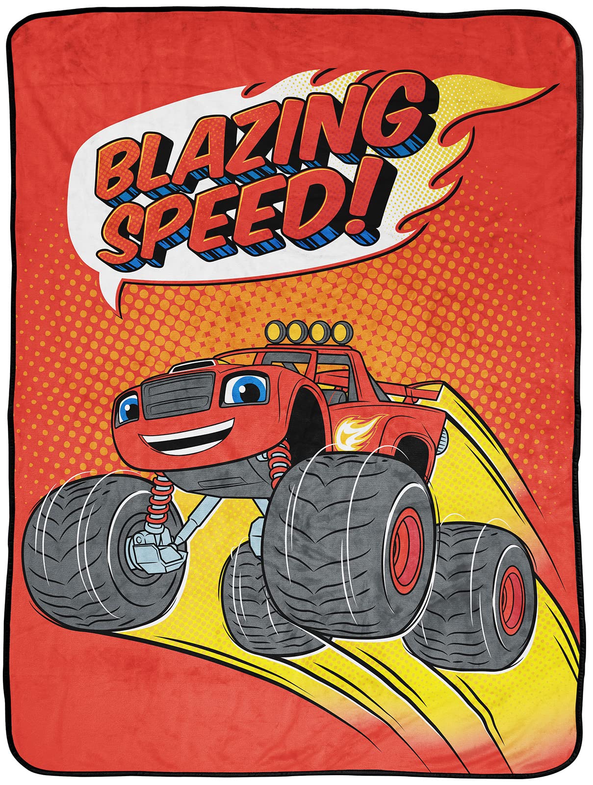 Jay Franco Blaze And The Monster Machines Kid'S Throw Blanket, Plush 46' X 60' Throw Blanket For Boys & Girls, Soft Fleece Thr