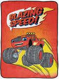Jay Franco Blaze And The Monster Machines Kid'S Throw Blanket, Plush 46' X 60' Throw Blanket For Boys & Girls, Soft Fleece Thr