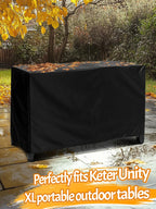 Pamase Outdoor Dining Cart Cover - 54 * 23 * 35In Prep Table Covers For Keter Unity Xl Portable Cabinet Bar, Heavy Duty Waterpro
