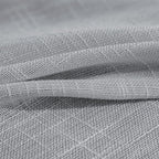 Fmfunctex Linen Semi Sheer Curtains 54 Inch Length For Bedroom Living Room, Grey Curtain Panels Sheer Linen Textured Window Drap