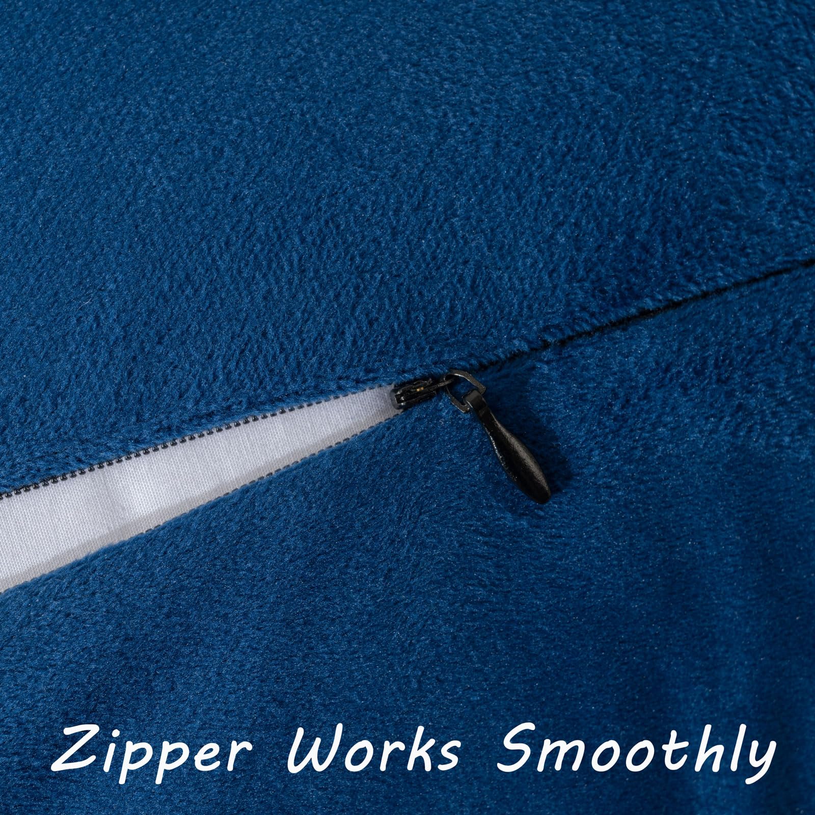 Futei Navy Blue Boho Throw Pillow Covers With Tassels 20X20 Inch Set Of 2,Soft Velvet Decorative Cushion Case,Home Decor For Cou