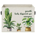 BCUANGD Inspirational Mental Health Storage Bins with Handles, Growth Looks Different for Everyone Motivational Foldable Collaps