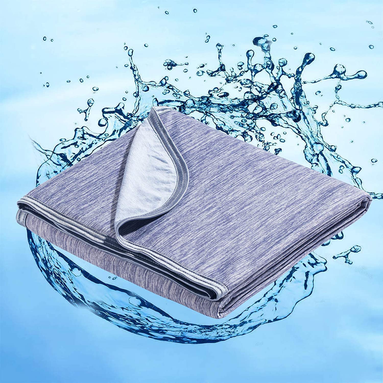 Marchpower Cooling Blanket For Hot Sleepers King Size, Q-Max>0.5 Arc-Chill Cooling Blanket With Double-Sided Design, Japanese Co