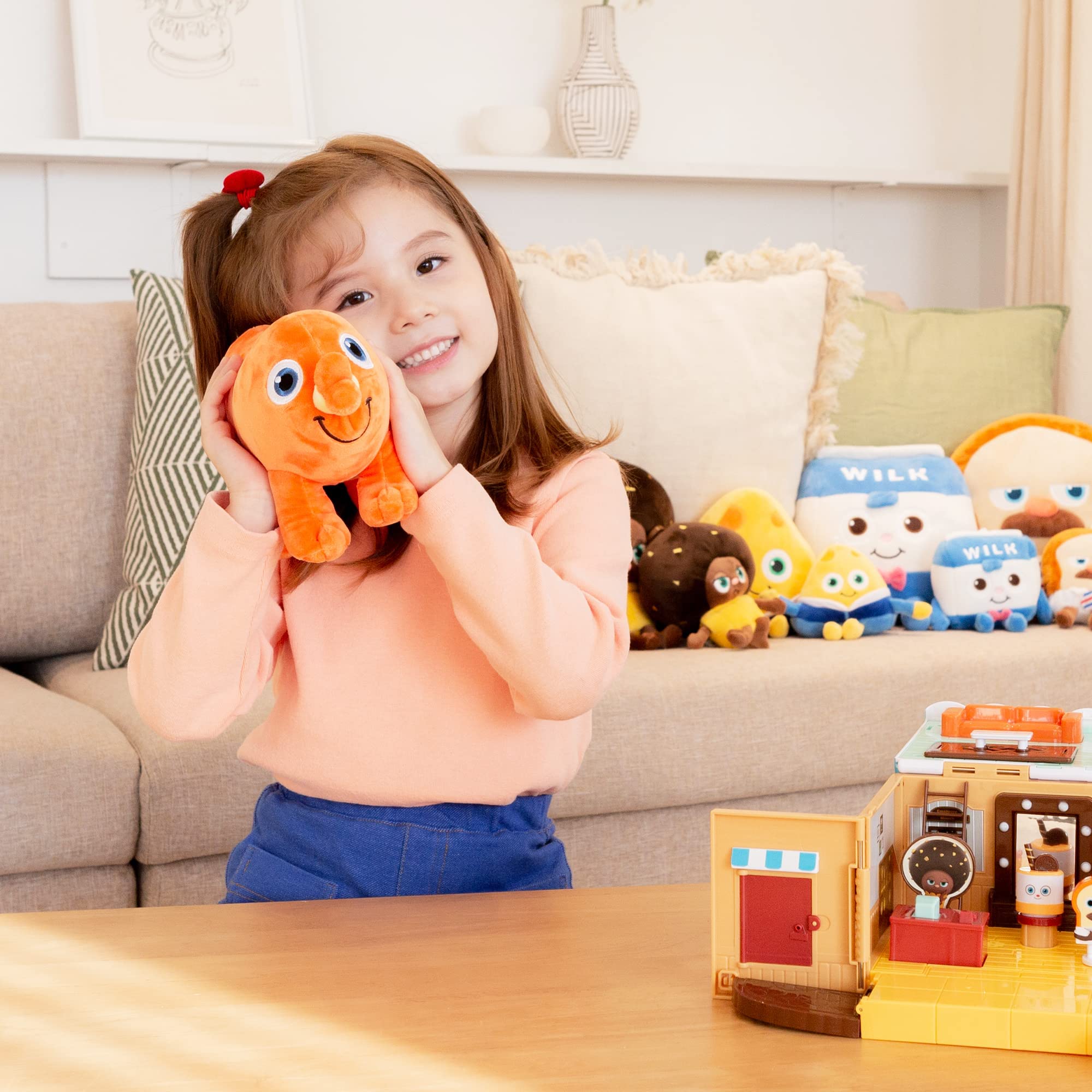 Bread Barbershop Sausage Plush, Soft Food Stuffed Animals 10', Cute Funny Pillows Dolls Plushies For Cuddling, Home Room Decor,