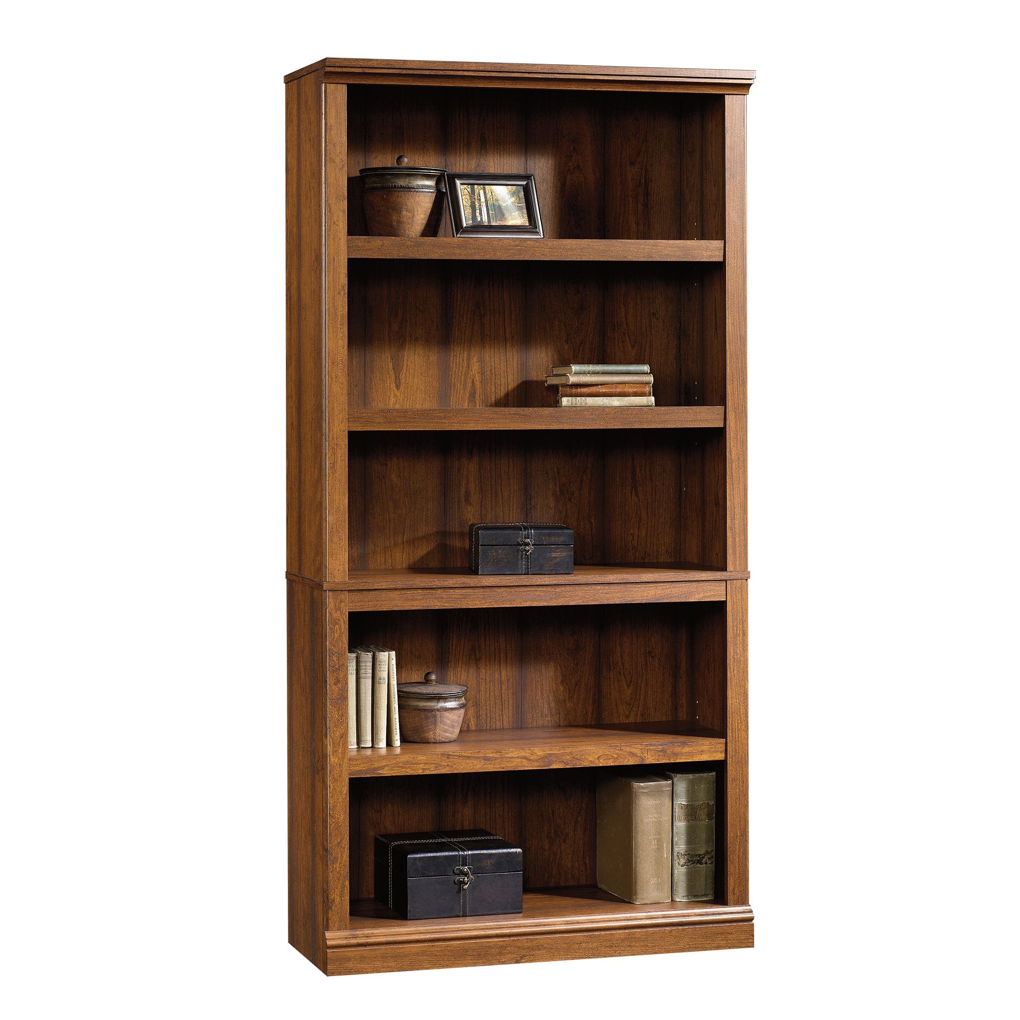 Sauder Miscellaneous Storage 5-Shelf Bookcase/ Book shelf, Washington Cherry finish