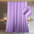 Lavender Glitter Shower Curtain: Light Purple Sparkle Bling Shiny Fabric Shower Curtains For Bathroom - Waterproof Washable Luxu