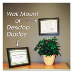 8.5' X 11' Leather Grain Certificate Frame Two Pack, Burgundy