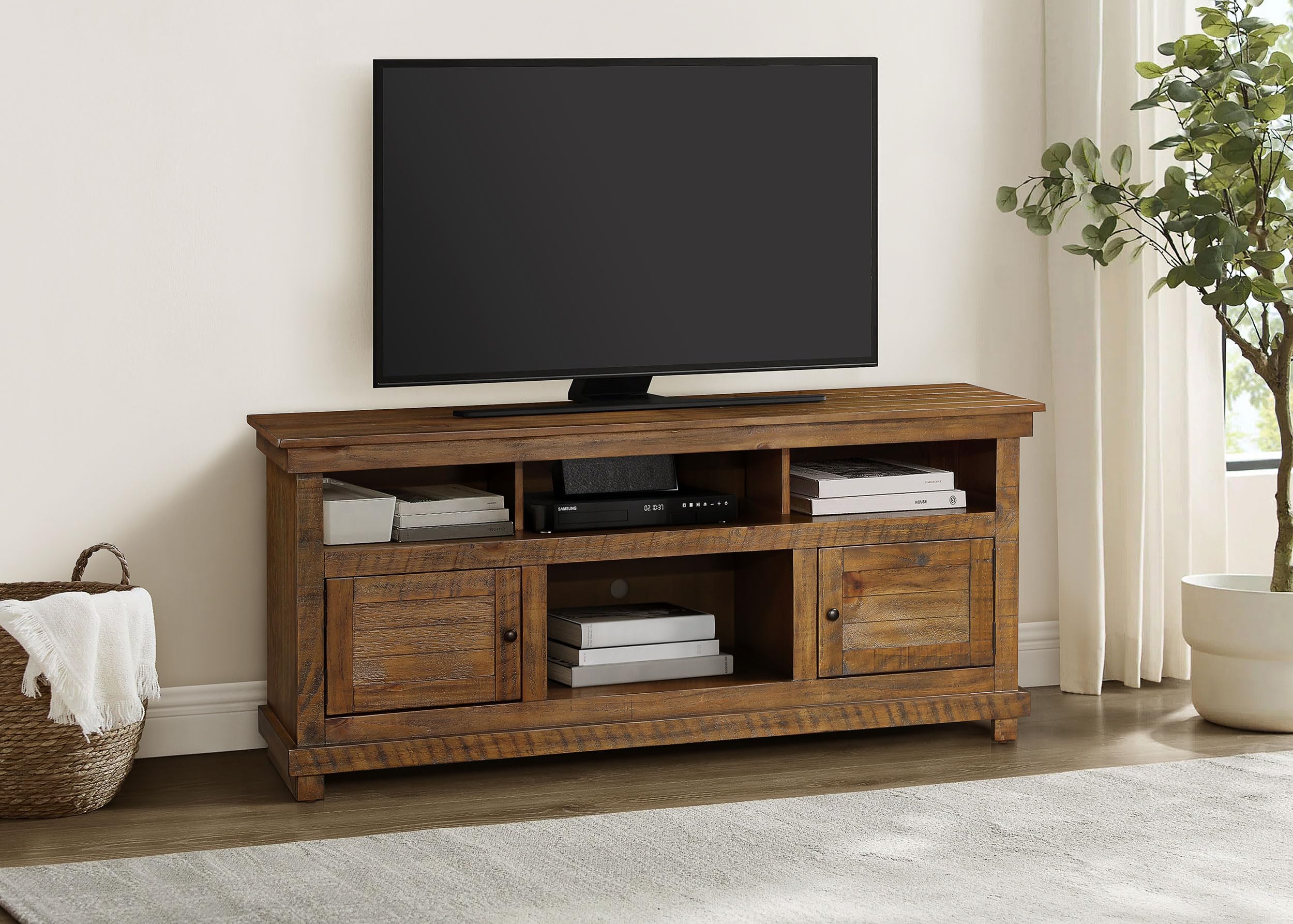 Coaster Home Furnishings Payne 60-inch TV Stand Media Console Distressed Brown
