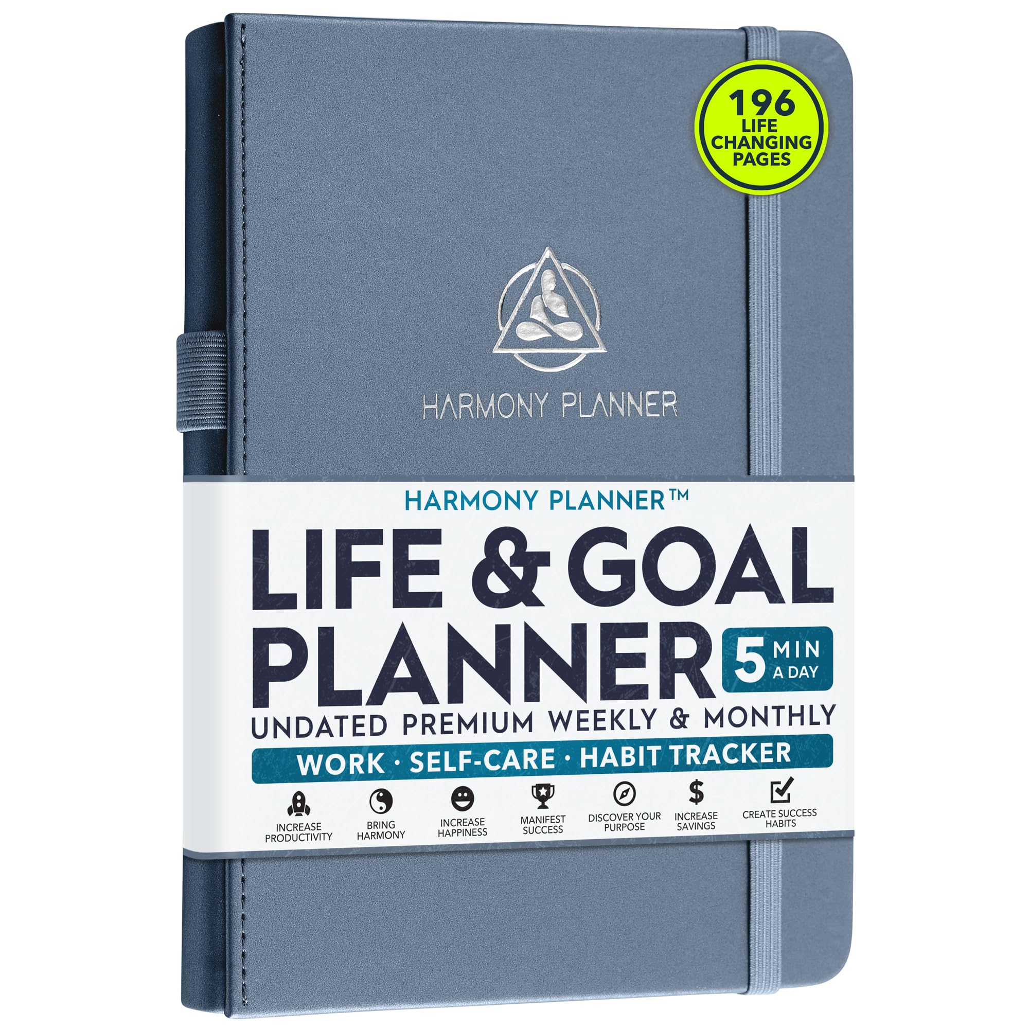 Harmony Goal Planner - A 12 Month Journey To Bring Harmony In Your Life, Increase Productivity, Passion, Success & Happiness - L