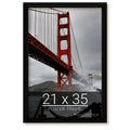 wallsthatspeak 21x35 Black Picture Frame for Puzzles Posters Photos or Artwork