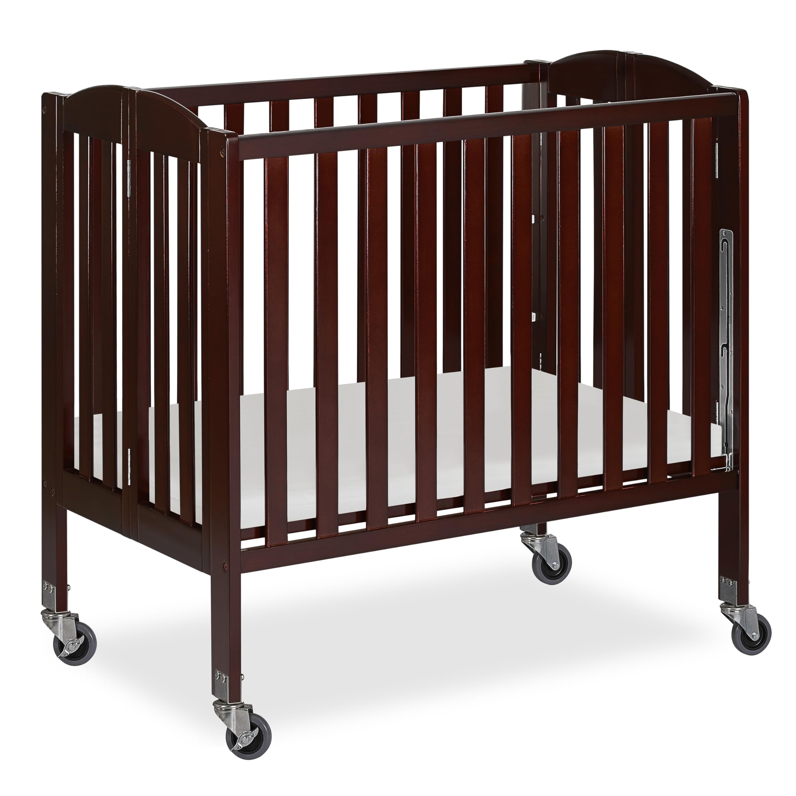 Dream On Me 3-in-1 Folding Portable Crib, Espresso, Large