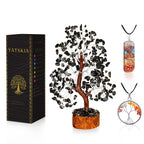 Black Tourmaline Gemstone Tree - Crystal Tree, Chakra Tree - Crystal Tree of Life, Gem Tree, Bonsai Tree, Tree of Life Decor, Fe