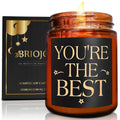 Briojoy Birthday Gifts for Women - Youre The Best Candles - Appreciation Gifts for Men, Best Friend, Coworker -Christmas, Aroma