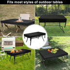 Sunico Outdoor Patio Table Cover Rectangle, Waterproof Outdoor Patio Furniture Cover For Tables 100X50X6 Inch