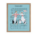 Poster Master Overture Poster - Overture Sheet Music Print - Musical Movie Art - Penguin Art - Gift for Him, Her, Musician, Love