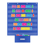 Standard Pocket Chart For Classroom 28'X28' Wall Hanging Pocket Charts Back To School Supplies For Teacher Large Pocket Charts