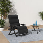 Best Choice Products Oversized Zero Gravity Chair, Folding Outdoor Patio Recliner, Xl Anti Gravity Lounger W/Removable Cushion, Cup Holder, Side Tray, 350Lb Capacity - Onyx Black