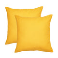 Rely+ Cotton Throw Pillow Covers 20X20 Inchs Set Of 2 Yellow Decorative Zippered Cases For Couch Bedroom Sofa Farmhouse Living R