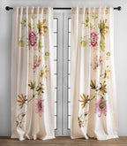 Maison D' Hermine Curtain 100% Cotton Curtains 50 Inch X 84 Inch 1 Panel Easy Hanging With A Rod Pocket & Loop For Kitchen, Offi