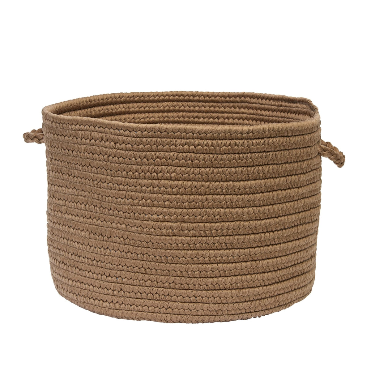 Colonial Mills Br83 18 By 18 By 12-Inch Boca Raton Solid Storage Basket, Cashew