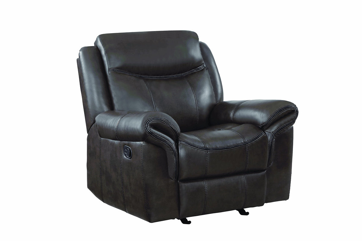 Sawyer Upholstered Glider Recliner Cocoa