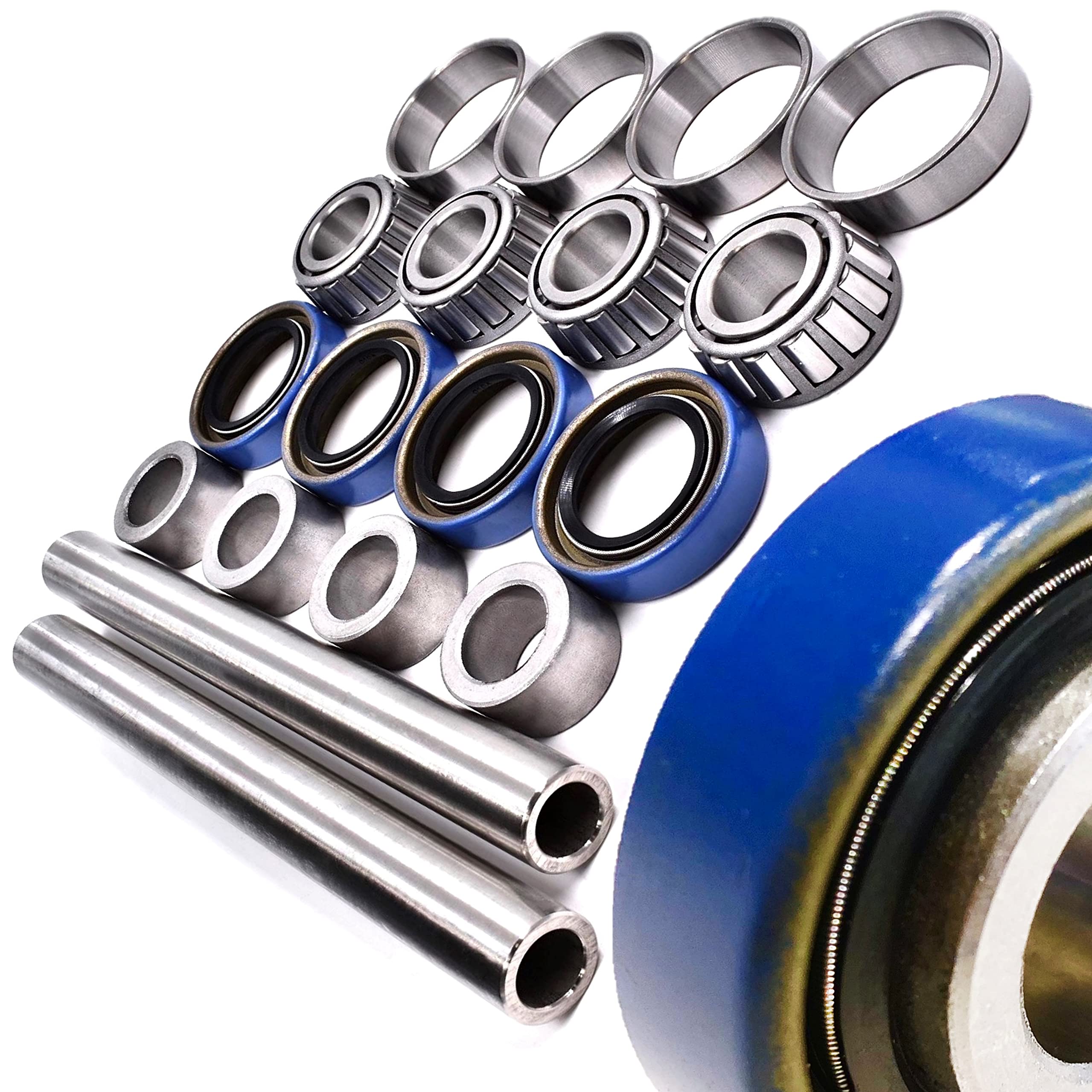 Hd Switch 2 Kits 13X5-6 Improved Front Wheel Bearing Rebuild Kit & Axle Sleeve For Scag 43581 482621 482622 43584 - Hard 304 Sta