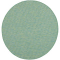 Nourison Positano Indoor/Outdoor Blue/Green 6' X Round Area Rug, Easy Cleaning, Non Shedding, Bed Room, Living Room, Dining Room