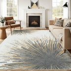 Lahome Modern Large Living Room Rug - Machine Washable Area Rug 6X9 Non-Slip Soft Bedroom Rugs Throw Ultra-Thin Rug For Dining R