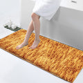 Luxe Home Hawai Bath Mat Microfiber 1700 GSM Foot Mats Anti Slip Water Absorbent Washable Rug for Bathroom (60x90 cm, Gold, Pack