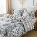 Honeilife King Size Duvet Cover - 3Pcs Paisley Comforter Cover, Soft & Breathable Floral Bedding Duvet Cover Sets With Zipper Cl
