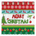 Allenjoy 72x72 Inch Merry Christmas Shower Curtain for Bathroom Sets Winter New Year Xmas Bells Tree Snowflakes Holiday Bath Dec