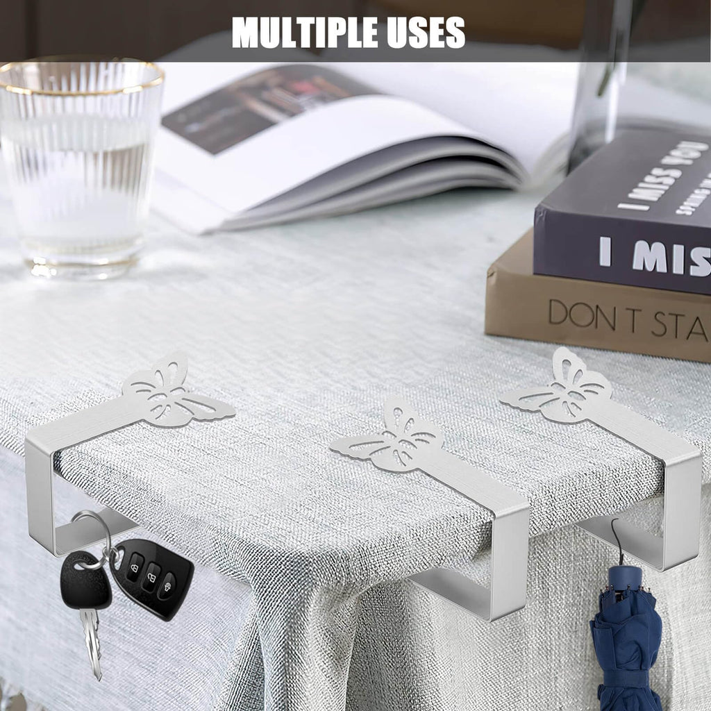 Cunglin Tablecloth Clips For Outdoor Thick Tables 10 Pack, Butterfly Picnic Table Cloth Holder Clip Indoor, Heavy Duty Stainless