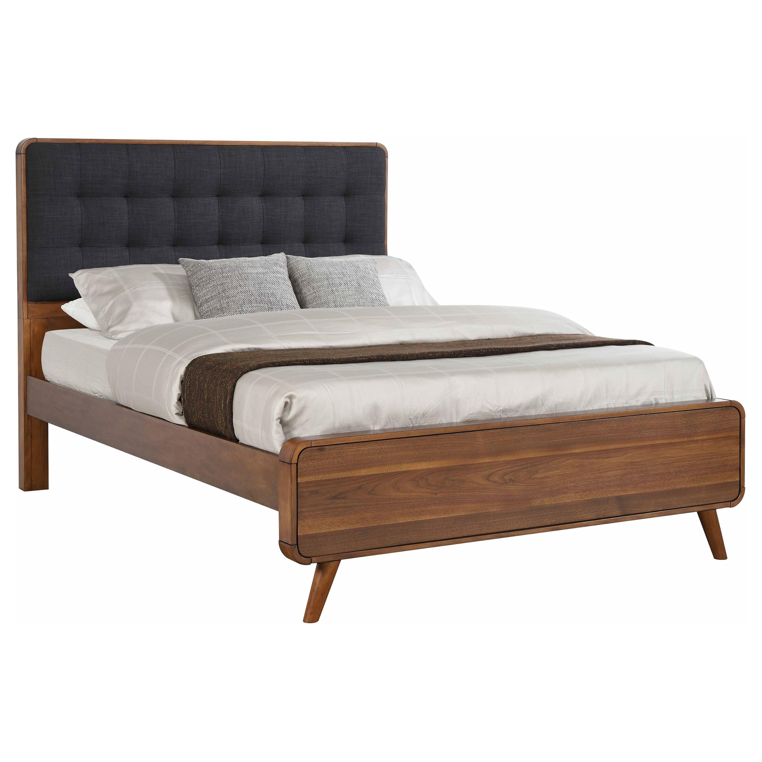Coaster Robyn California King Bed 4-Piece Set, Dark Walnut