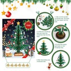 Lihao Christmas Advent Calendar 2024, 24 Days Countdown Christmas Tree Ornaments Surprise Advent Calendar Set With 24 Pcs Christ