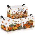 3 Pcs Fall Storage Basket for Gifts, Empty Thanksgiving Baskets, Gnome