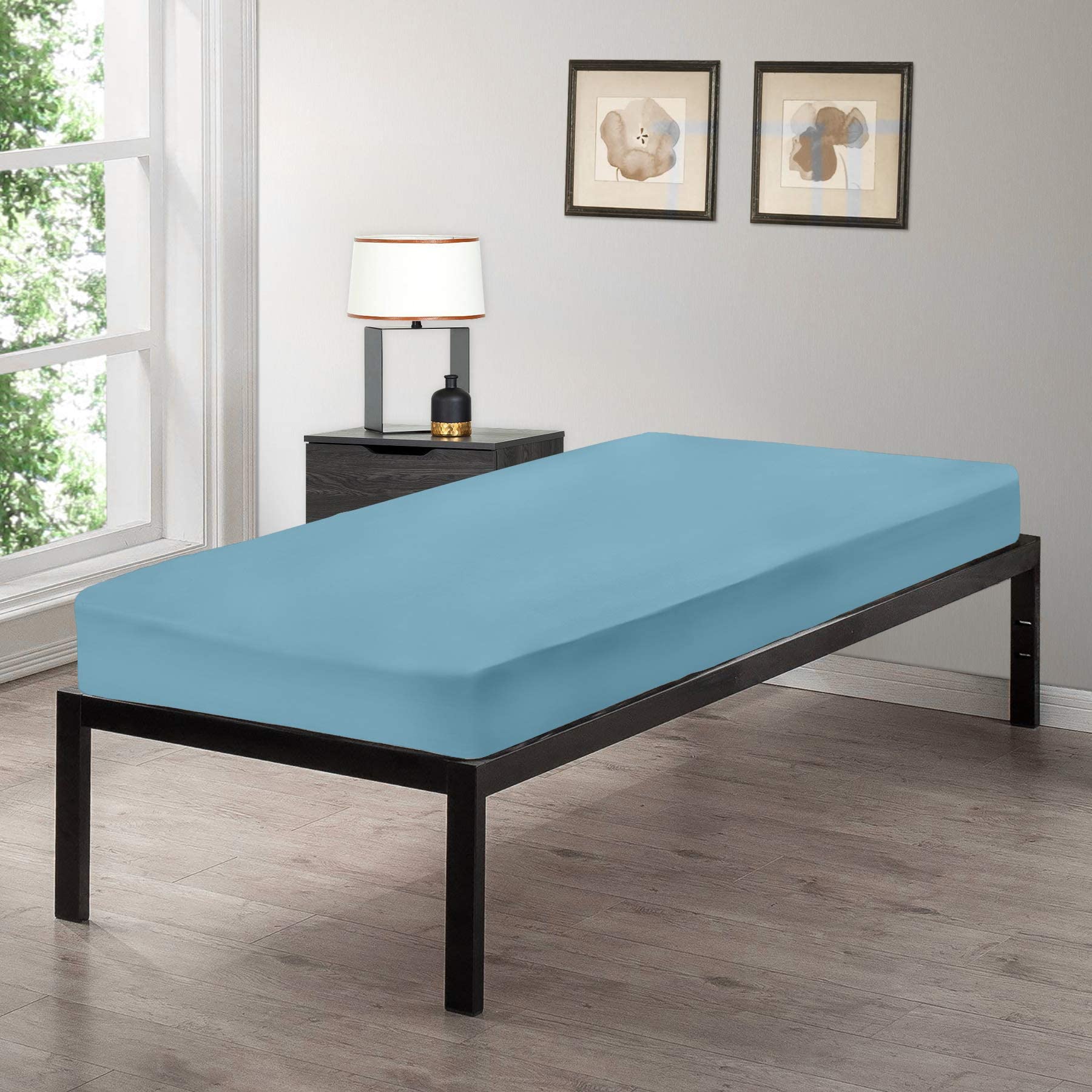 Gilbins Cot Size 30' X 75' Fitted Sheet, Made Of Cotton, Perfect For Camp Bunk Beds/Rvs/Guest Beds