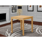 East West Furniture PBT T Square Counter Height Table for Small Spaces, 36-Inch, Oak Finish