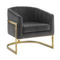 Coaster Furniture Accent Chair Dark Grey and Gold 903039