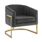 Coaster Furniture Accent Chair Dark Grey and Gold 903039